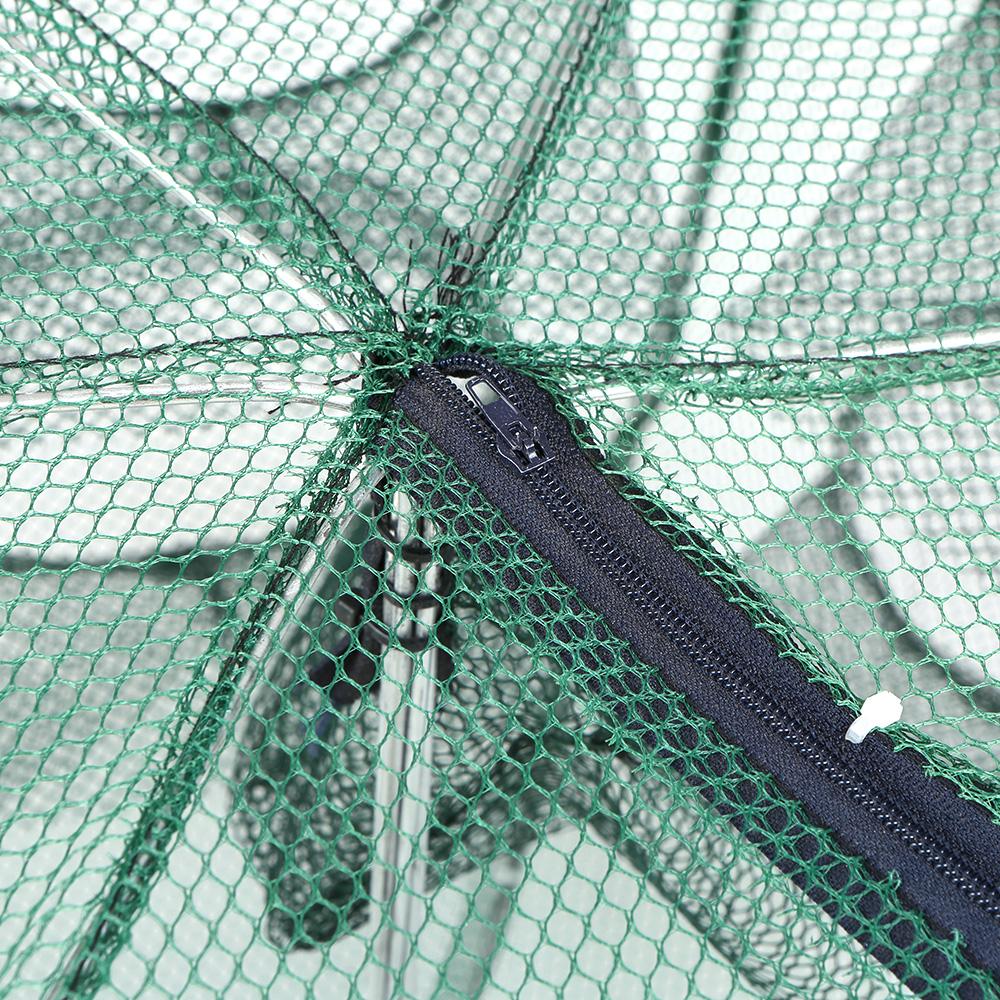 Foldable Fishing Net   6 Hole Fishing Net Shrimp Cage Trap Minnow Crab Baits Mesh Trap Net