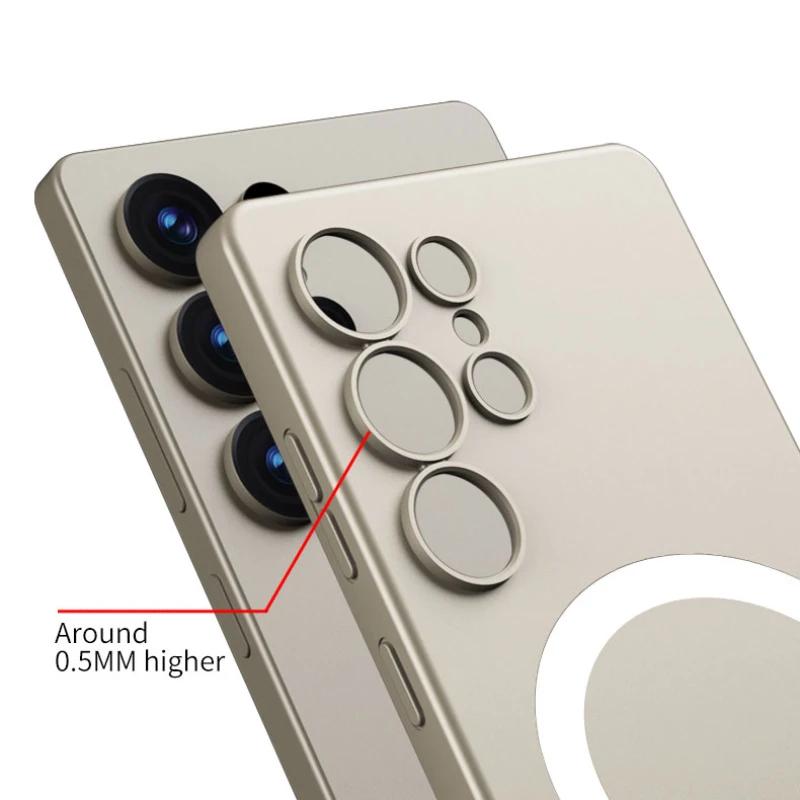 Magnetic for Wireless Charging TPU Phone Case for Samsung Galaxy S25 Ultra Shockproof Hard Shell Protective Case