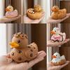 Christmas Decoration Gingerbread Candy Duck Statue Adorable Fruit Duck Figurine Creative Home Desktop Ornament Christmas Gifts