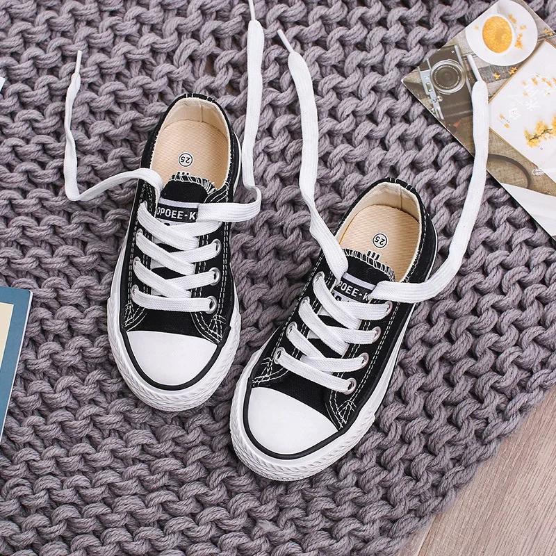 Children's Canvas Shoes for Girls  Boys able Candy-Colored Casual Shoes Kids' Sneakers Student Low-Top Boots Comfortable