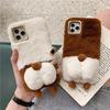 Cute Corgi Butt for Apple 15 for IPhone 16 Promax Phone Case Plush 14 Autumn and Winter Protective Cover XR