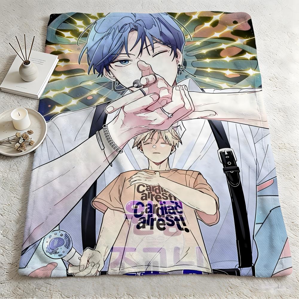 anime O-One Room TA-A Throw Warm Soft Flannel Blanket, Multi-use for Sofa Bed Camping Travel Nap