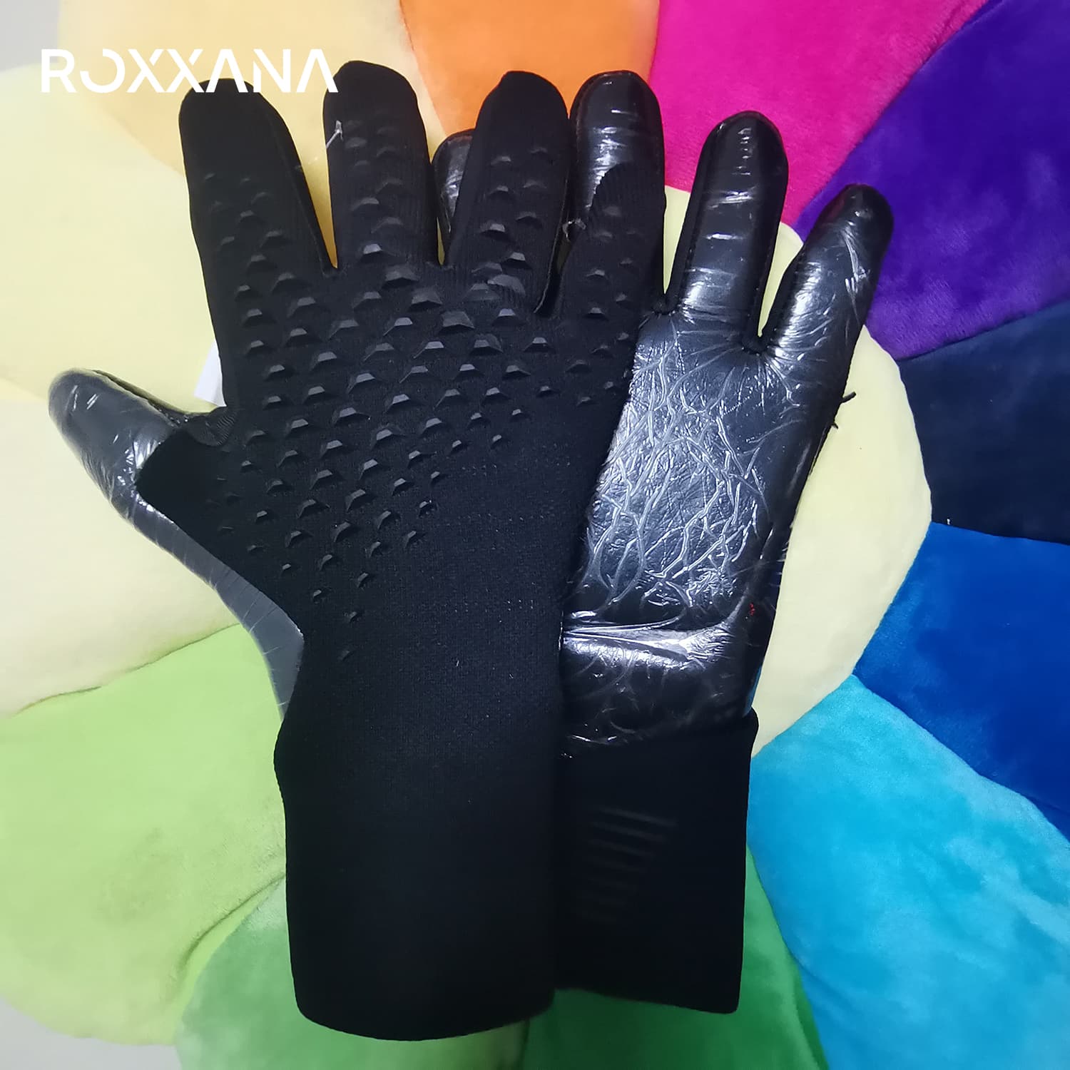 

ROXXANA Взрослые Детские Футбольные Вратарские Перчатки Дышащие Противоскользящие Спортивные Перчатки Тренировочные Матчи Защита Запястья Футбольные Перчатки Size 6