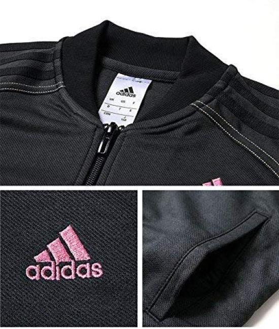 Adidas Climalite adidasDAYS Jersey Jacket and Pants Size 140 Black Denim-Style Set, (135-145cm), DJH98×DJH99,