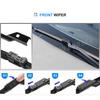 Windshield Windscreen Wiper Blades For Ford Focus 3 Hatchback Front Rear Window 2011 2012 2013 2014 2015 2016 2017