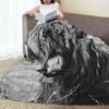 Young Highland Cow Blankets Fleece Sofa Throw Blanket Breathable for Couch Bedding Outdoor Throws Bedspread Quilt