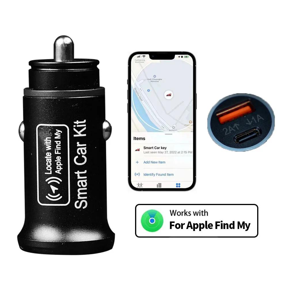 AP200 20W Universal Mini OBD GPS Locator Tracker Cigarette Lighter USB Type-C Adapter Hidden Find My Apple Official App