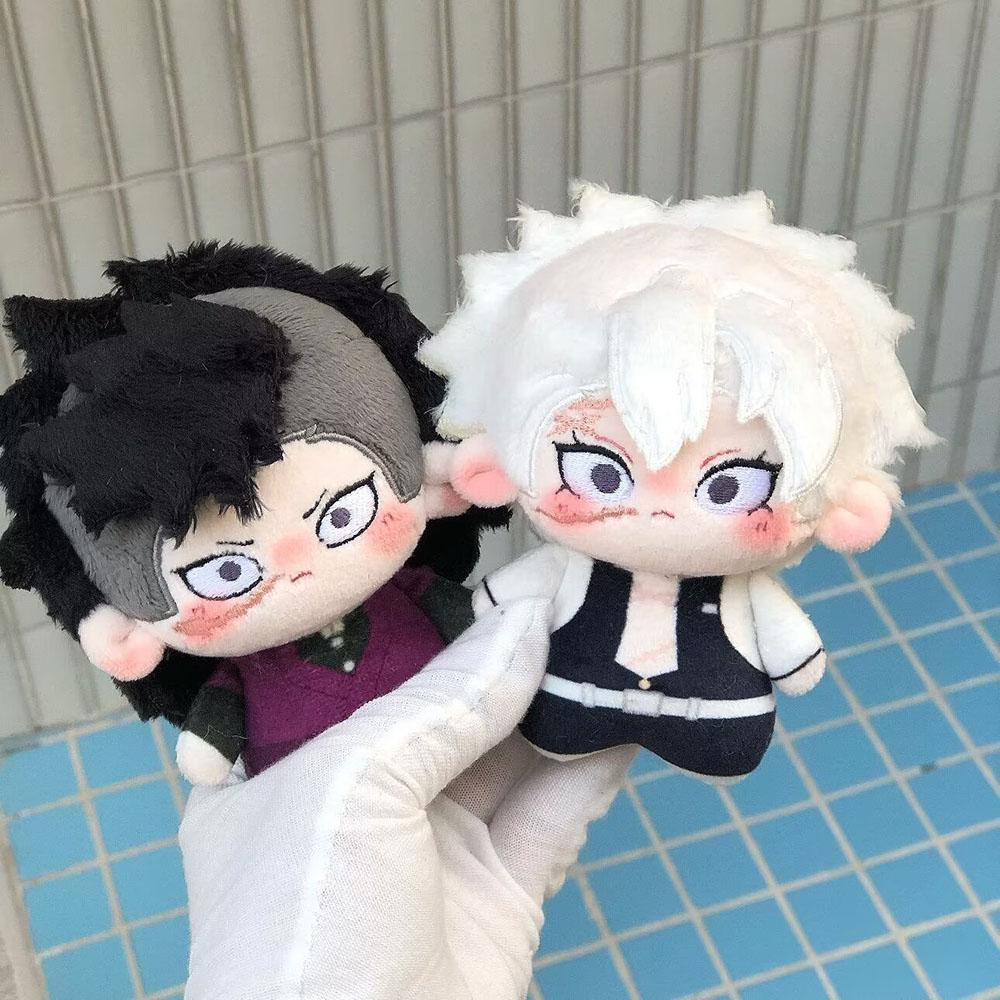 10Cm Demon Slayer Shinazugawa Sanemi Plush Doll Cartoon Shinazugawa Genya Stuffed Toy Pendant Doll Fans Birthday Holiday Gift