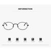 Fashionable and Elegant Oval Small Frame Myopic Eyeglasses Men Retro Metal Framed Anti Blue Ray Eyewear Ultra Light Unisex Design Eyeglasses