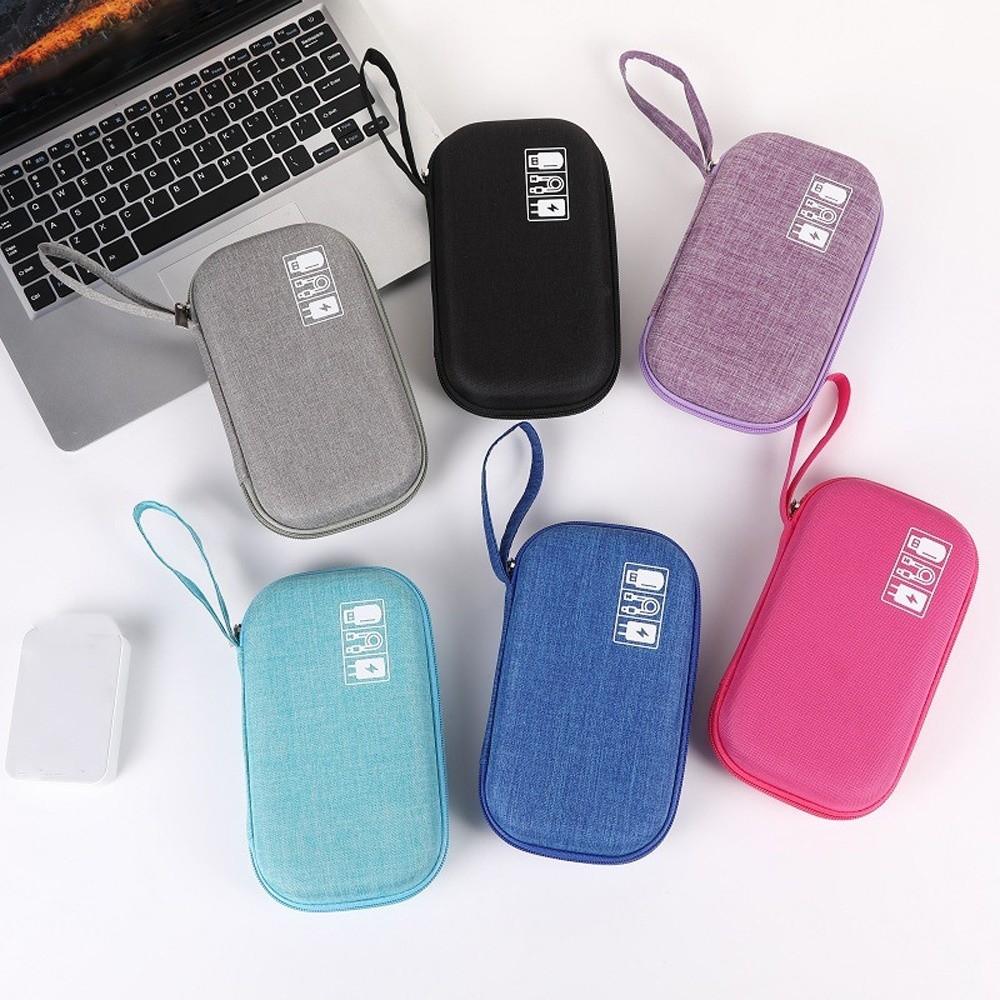 Dust-proof EVA Digital Storage Bag Hard Data Cable Organizer Bag  Earphone Accessories