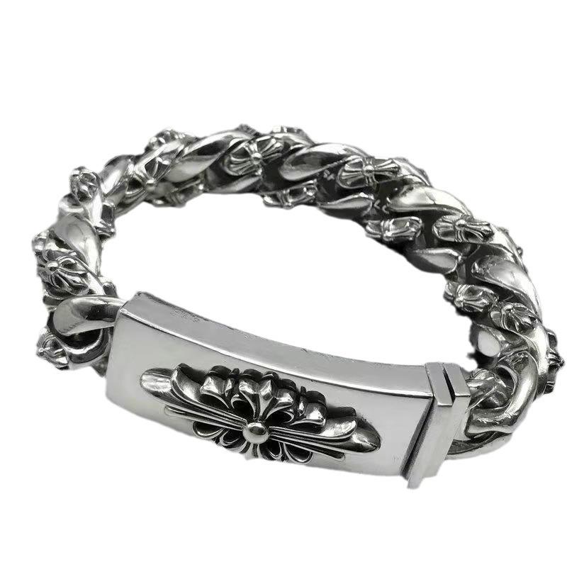 Gruesa, Pesada, Ancha, Personalidad Retro Europea y Americana Hip-hop Rock Dominante Pulsera de Cruz