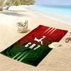 Serviette de plage Art Football Dynamique CR7 Camping extérieur doux Serviette de piscine extérieure Séchage rapide Serviette de bain Absorbante Mode