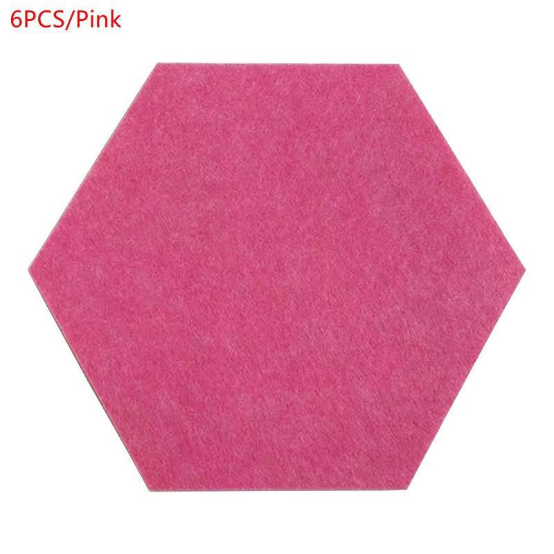 6Piece Hexagon Sound Absorbing Wall Panels Bedroom Acoustic Insulation Sound-absorbing Panels Decor Acoustic Absorption Panel