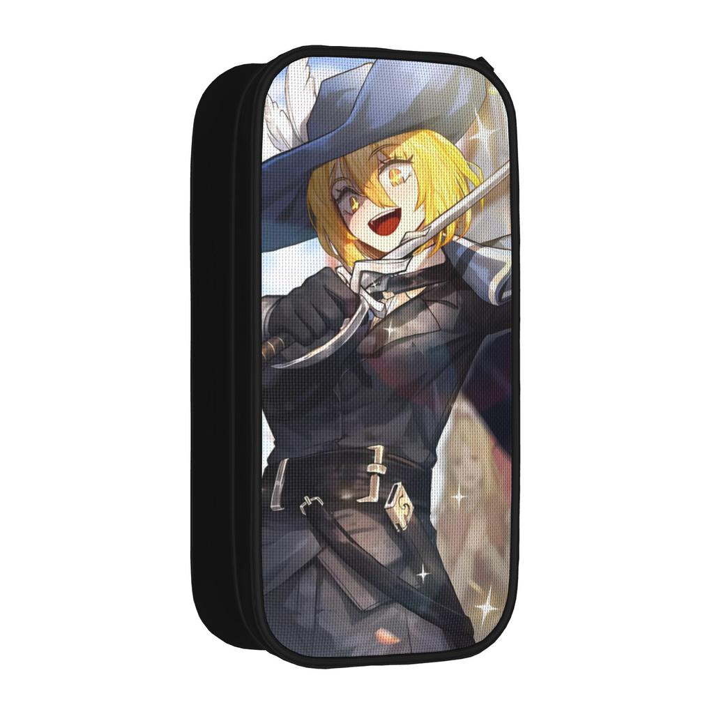 Large-capacity Pencil Case Limbus Company Games Merch Double Layer Pencil Box Women Makeup Bag Gift