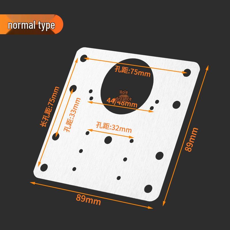 

Stainless Steel Hinge Repair and Reinforcement Plate for Cabinet Door Installation 1 piece