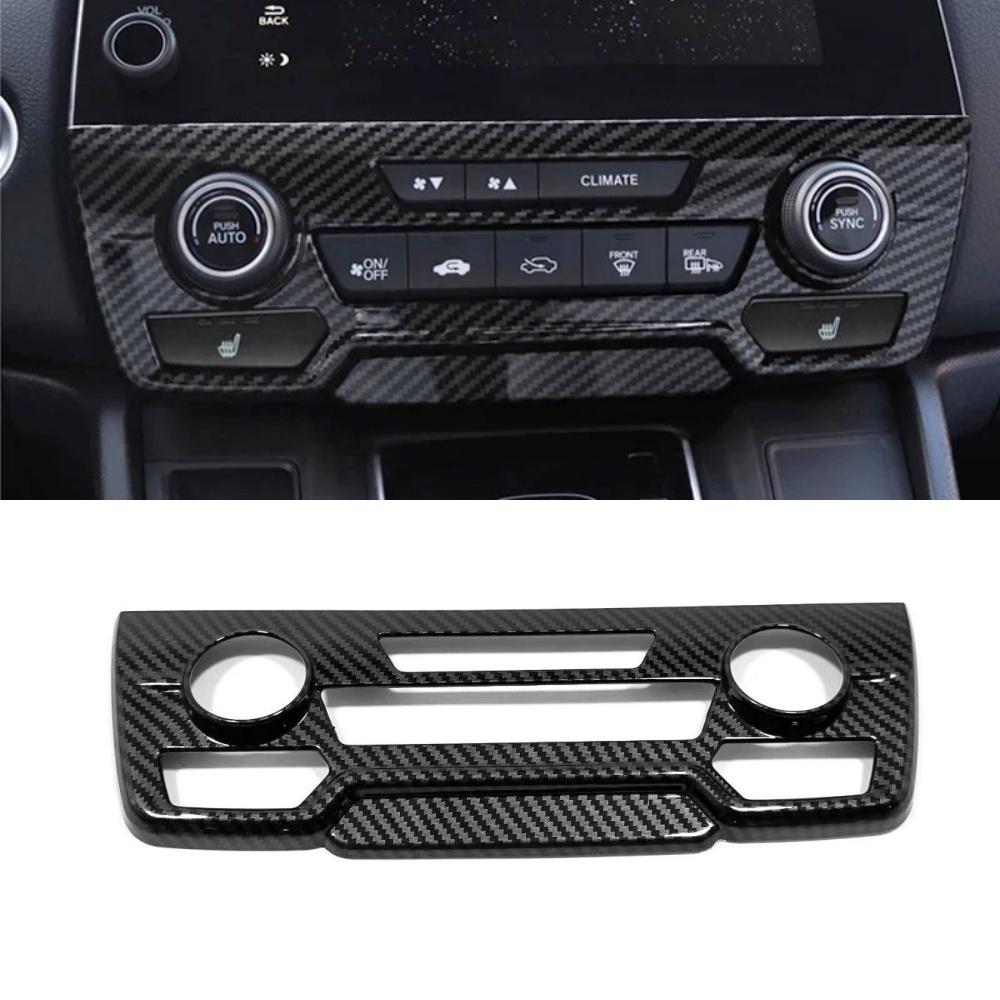 For Honda CRV CR-V 2017 2018 2019 2020 2021 ABS Chrome Car Air Conditioning Control Knob Panel Trim Cover Interior Accessories