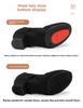 Women's Black Non-Slip Dance Shoes for Ballet & Square Dance, Medium-High Heels