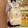 Dot Print Backpack Junior High School Student Lightweight Schoolbag Girl's Large Capacity Backpack