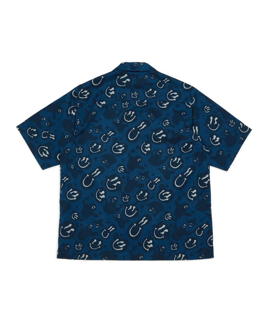 Mark Gonzales Happy Chaos Short Sleeve Shirt - Navy