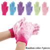 Seiden-Nylon 5-Finger Peeling-Handschuhe Beidseitige Körperpeeling-Handschuhe für Männer & Frauen Starke Peeling-Kraft für Rücken & Tote Haut