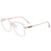 Black Frame Fashionable Blue Light Blocking Glasses for Women – Large Frame Design for a Slimmer Face, Radiation Protection, Anti-Fatigue.
