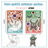 8 Cartoon Halloween Christmas Night Face Change Collage DIY Hand Notebook Decoration Waterproof