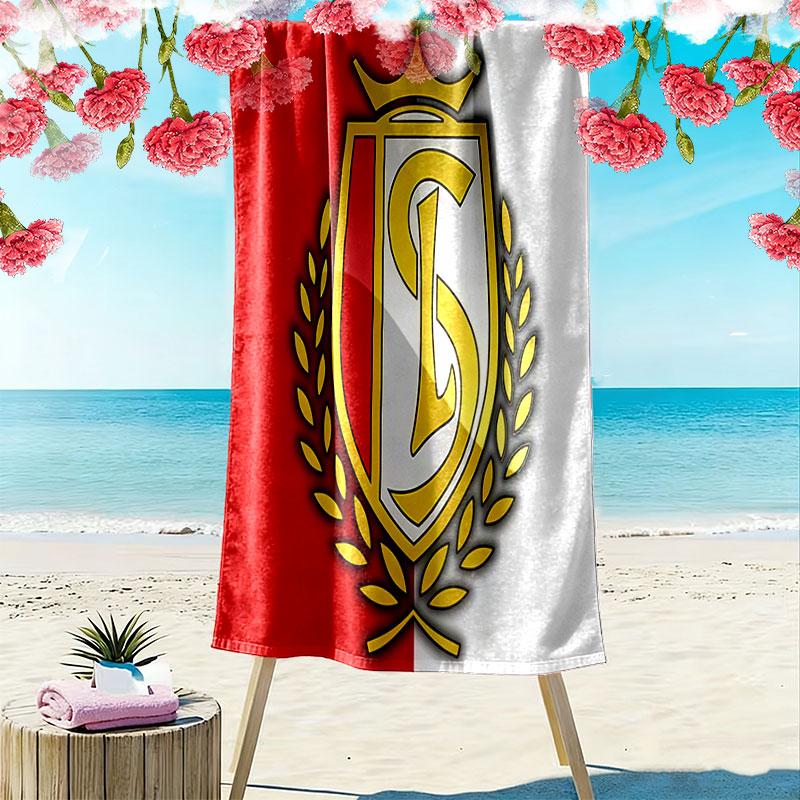 STD Liège Print Beach Towel, Large Soft Quick Dry Towel for Beach Camping Swimming