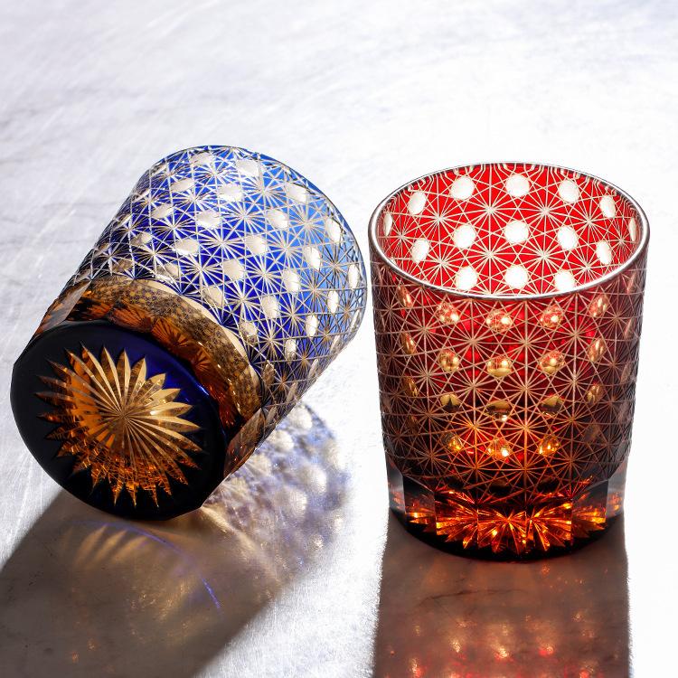 Glasses Bohemian Crystal Engraving Whiskey Drinkware Hand To Clear Color Glass Tumbler With Gift