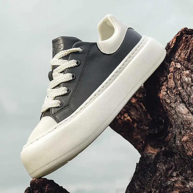 Fashion Big Sole Spring Bodybuilding Shoes Woven Sneakers Men's White Men's Brands Sport Trending Products Idea Hypebeast Top Sale