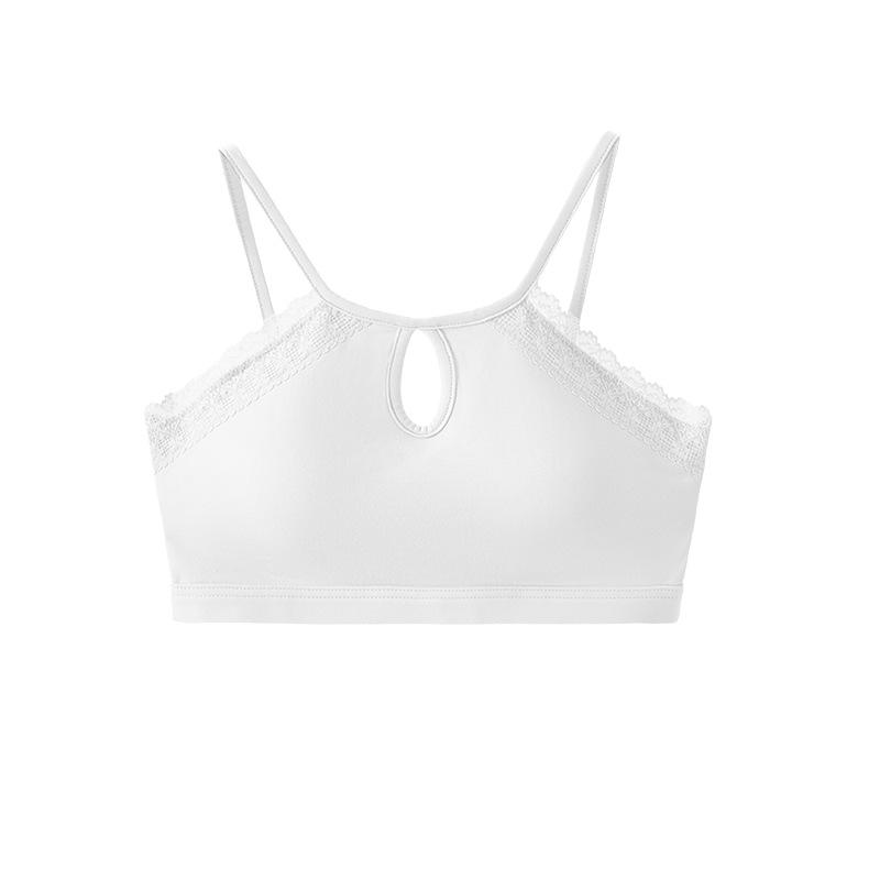 

Lace Bandeau Tube Top: Women s Strappy White Padded Crop for Summer Medium