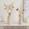 Cream Style Decorative Vases for Living Room, Bedroom, or TV Cabinet with Dried Flowers