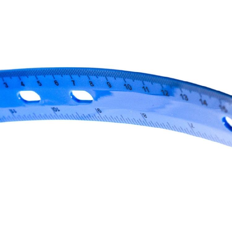 12Inch Clear Rulers with Hole Drawing Ruler Math Ruler Measuring Ruler Measuring Tool for Drawing Drafting Measuring