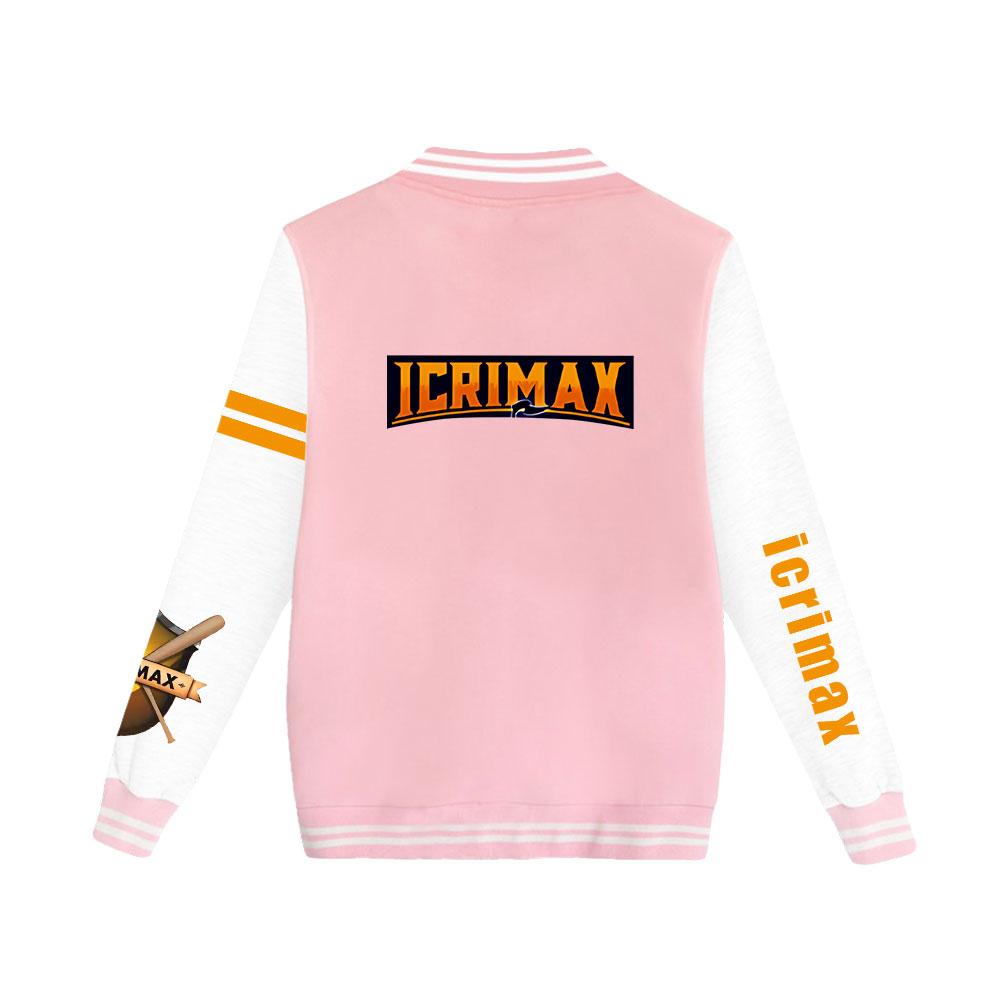 NEW Arrivals Unisex Fashion Icrimax Printed Baseball Sweatshirt Women Men Outdoor Sport Jackets