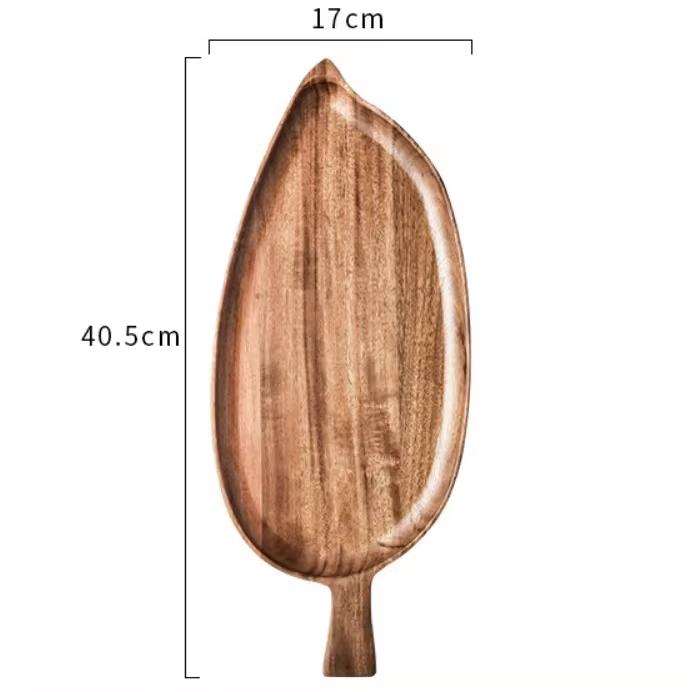 Drink Tray For Serving Food Wooden Tray With Handles Food Serving Trays Coffee Dessert Fruit Snack Breakfast Kitchen Free Ship