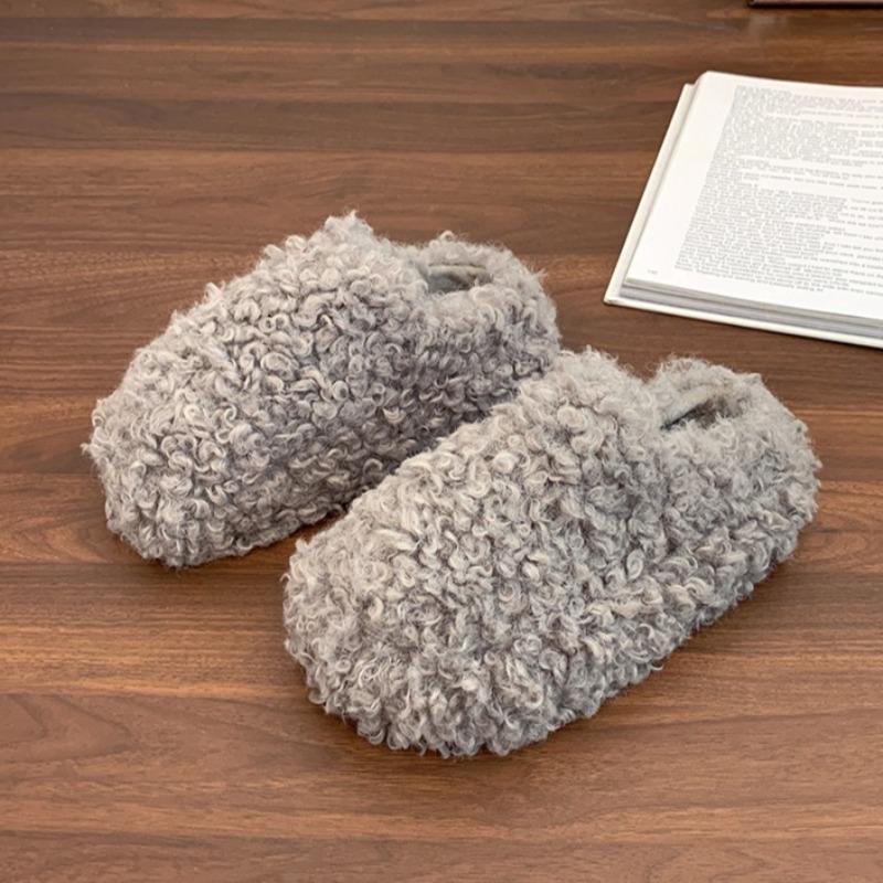 Fashion Flats Fluffy Slippers Women Fashion Cozy Soft Shoes 2025 Winter New Casual Woman Shoes Designer Classical Zapatillas De Mujer