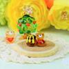 Four Cart Cute Handmade Glass Honey Bear