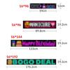 Bluetooth-Controlled LED Window Display: Flexible Scrolling Screen for Mobile App Use