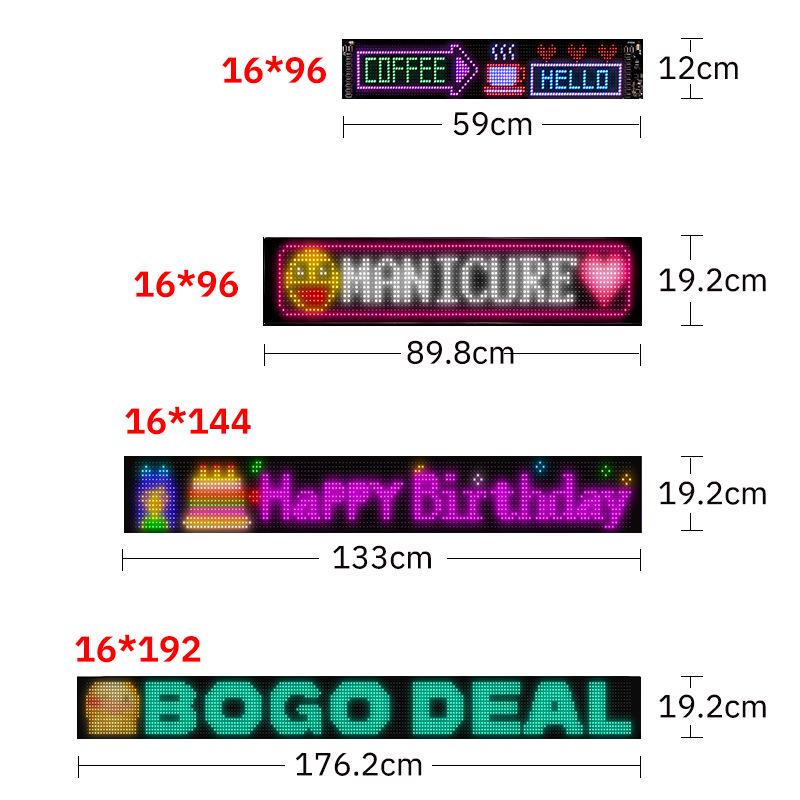 Bluetooth-Controlled LED Window Display: Flexible Scrolling Screen for Mobile App Use