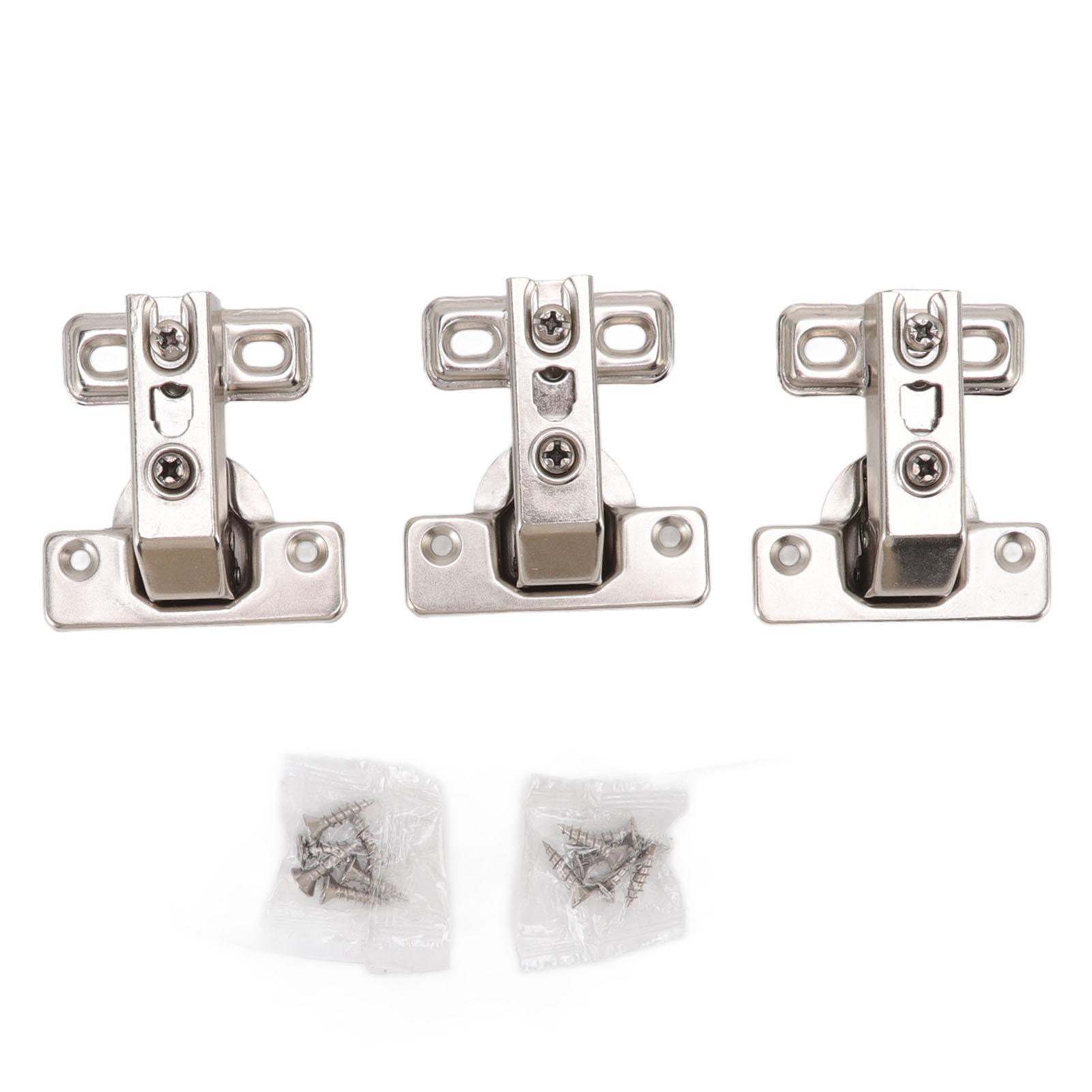 

3Pcs Folding Hinges Zinc Alloy 180 Degree Integral Short Arm Hinge Set Hardware for Cabinet Wardrobe Door Table