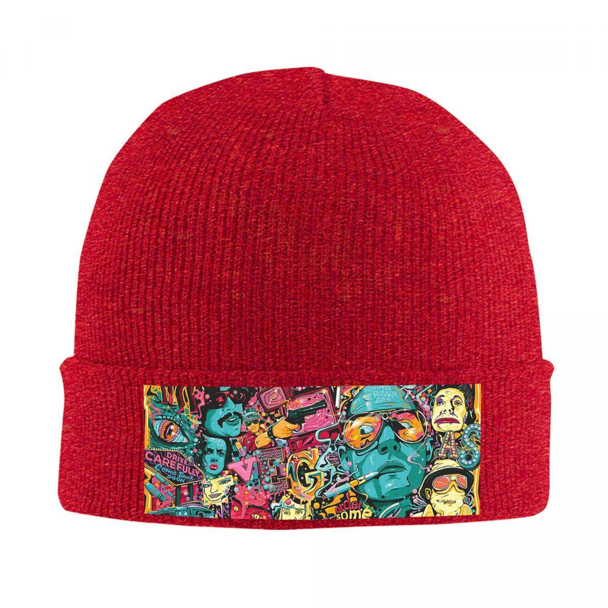 

Fear And Loathing In Las Vegas Art Warm Knitted Cap Winter Knit Bonnet Hat Skullies Beanies Hip Hop Caps for Unisex One Size