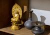 Sitzender Yakushi Nyorai Buddha 18cm Shuun Rinzai Takaoka Bronzeguss Nyorai Statue, (vergoldet/24k Gold), Bildhauer Makita, Modell „Tendai, Shingon,