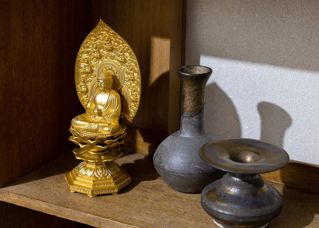Sitzender Yakushi Nyorai Buddha 18cm Shuun Rinzai Takaoka Bronzeguss Nyorai Statue, (vergoldet/24k Gold), Bildhauer Makita, Modell „Tendai, Shingon,