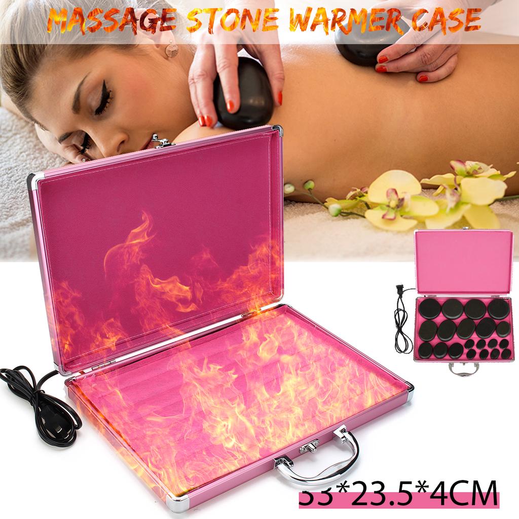 Buy Professional Electric Hot Spa Stone Rock Heating Heater Box Massage Warmer Case at