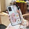 Wristband Dirt-resistant Phone Case For Nokia G100 Wrist Strap Anti-knock Durable Back Cover Anti-dust Silicone Cartoon
