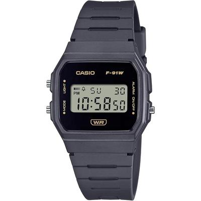 F-91WB-8A Unisex Digital Watch Biomass Plastic Band Dark Gray