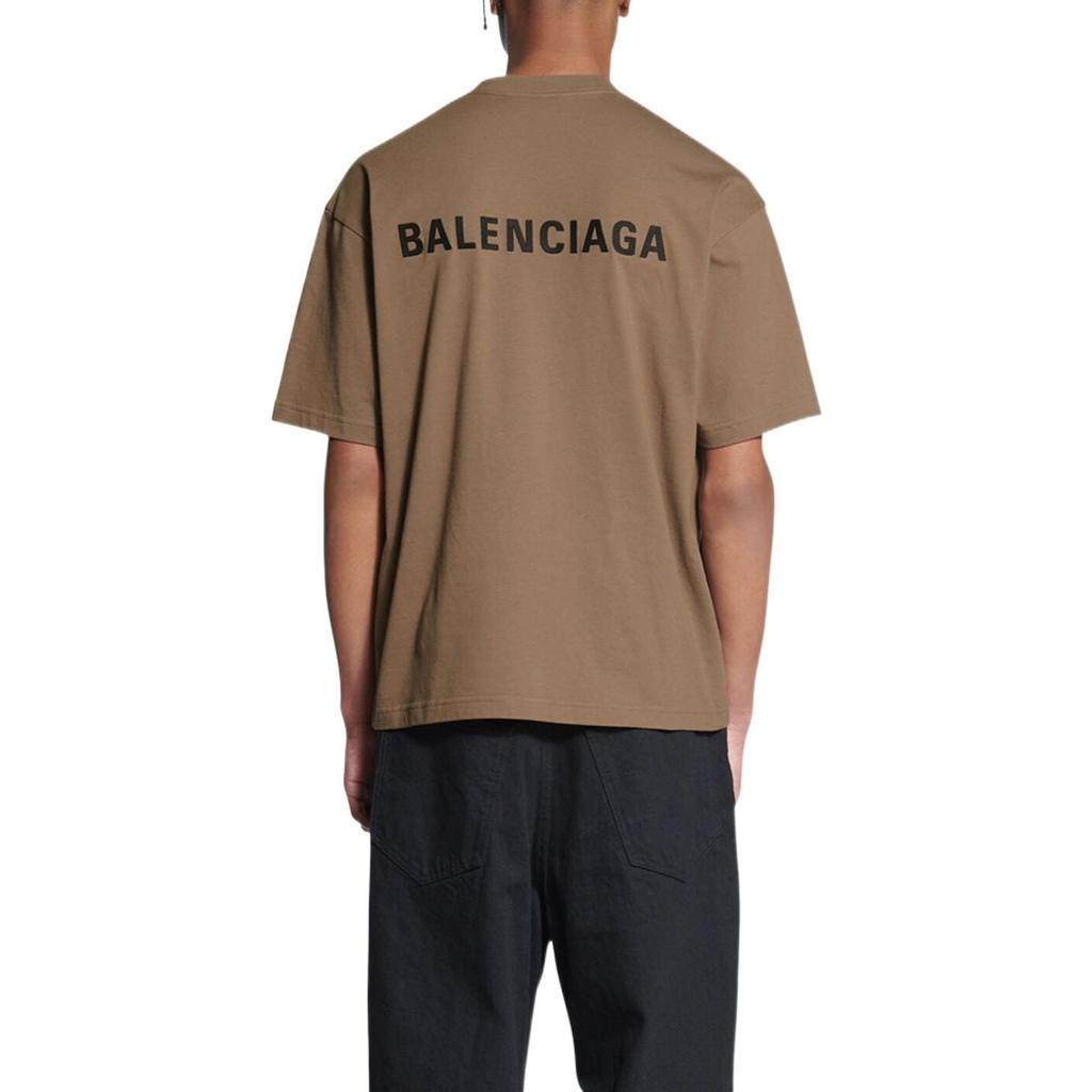 Balenciaga Back Logo Regular Fit Vintage T shirt 612966TMVF47761