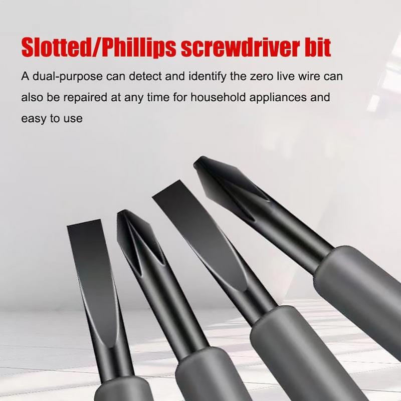 2-in-1 Screwdriver Electricity Detector High Torque Strong Magnetic Voltage Test Pen Screwdriver For Electricity Detection