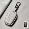 Genuine Leather Key Cover for Toyota: Compatible with Corolla, Camry, Avalon, Land Cruiser, and RAV4.