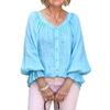 2026 Women's Casual Long Sleeve V-neck Cardigan Multi-color Top