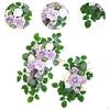 2 Pieces Floral Swag for Wedding Arch with Artificial Flowers